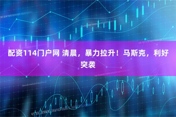 配资114门户网 清晨，暴力拉升！马斯克，利好突袭